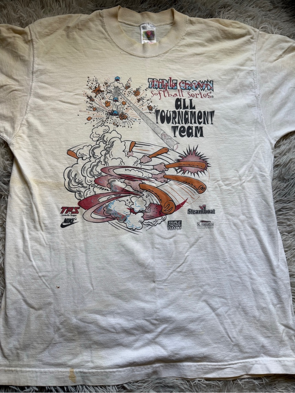 Nike Triple Crown Softball Series All Tournament Team Graphic T-Shirt - White